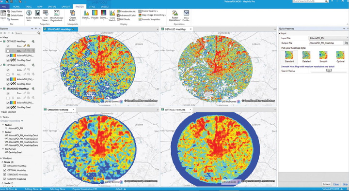 MapInfo Pro v2019 - hotspot map creation