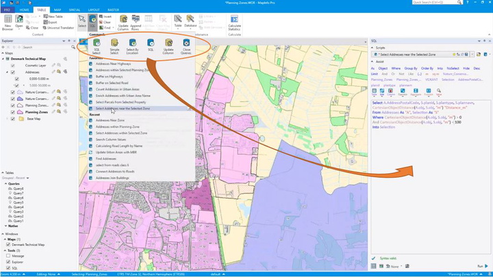 MapInfo Pro v2019 - new SQL tools